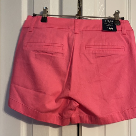 NWT J CREW 3.5 inch pink shorts in size 00 - Picture 4 of 5
